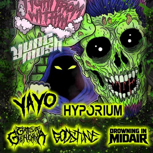 Poster for Fight From Within and Michigan metalcore bands at The Sanctuary