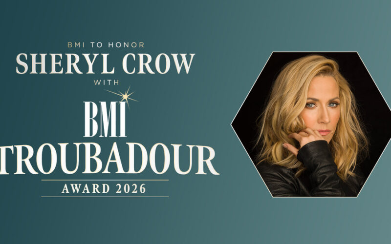 BMI to Honor Sheryl Crow with Troubadour Award
