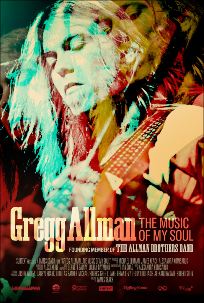 Poster for the documentary Gregg Allman: The Music of My Soul
